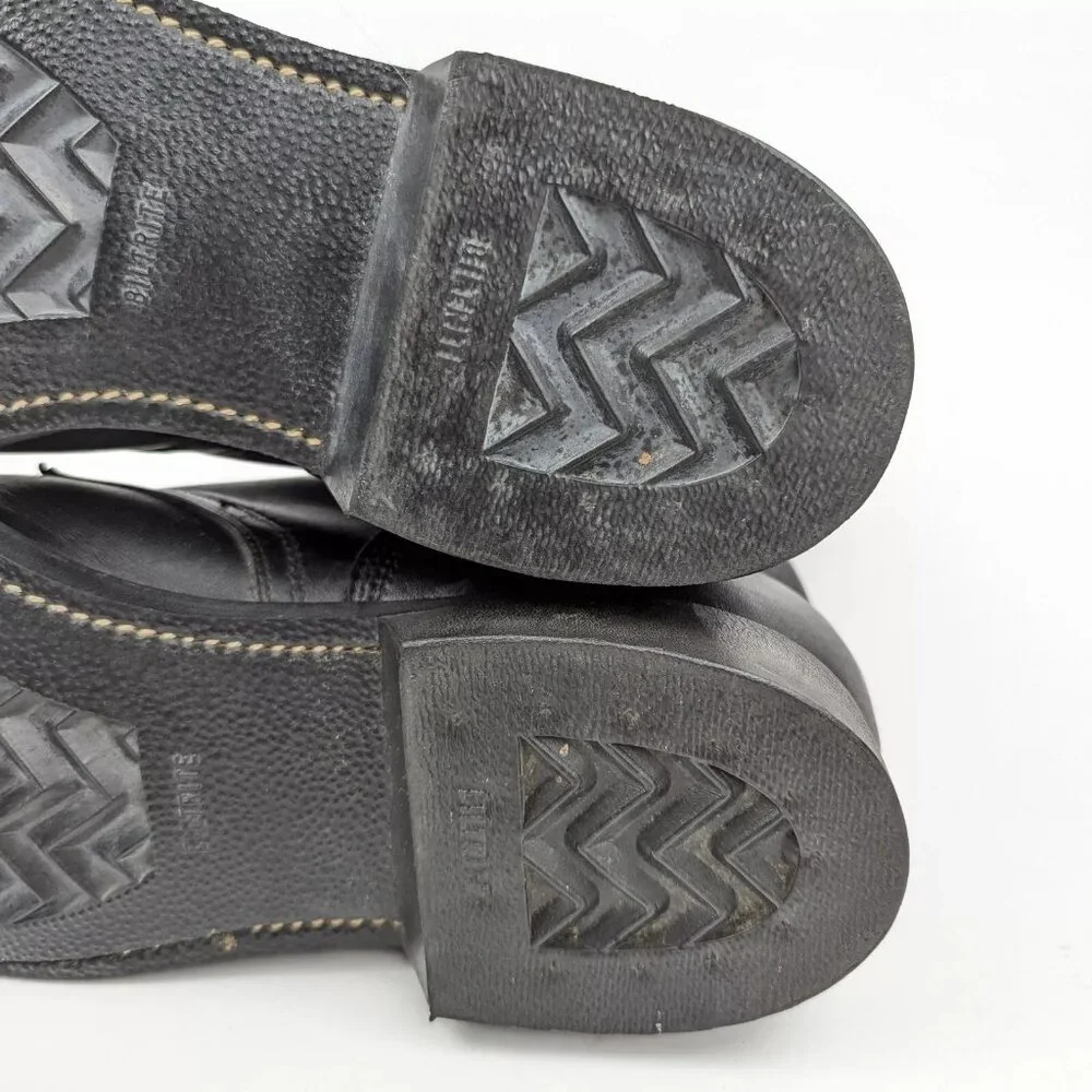 Vintage 1983 / 75 Black Combat Boot Size 9 1/2 9.5 Steel Toe 1-90 Army Military - Picture 8 of 10